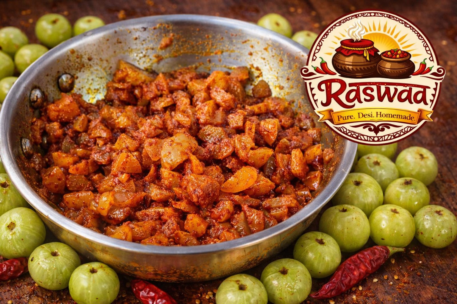 Homemade authentic gooseberry/Amla pickle 250 grams